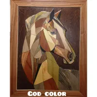 تابلو معرق چوب