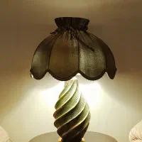 آباژور طلاکوب سبز درباری مارپیچ