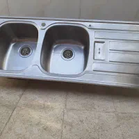 سینگ ظرفشویی دو لگنه اندازه ۵۰×۱۲۰
