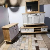 آینه کنسول ماداگاسکار.کنسول آینه ماداگاسکار|بوفه، ویترین، کنسول|خرم‌آباد, |دیوار