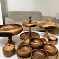 ظروف چوبی اجیل خوری کاسه چوبی