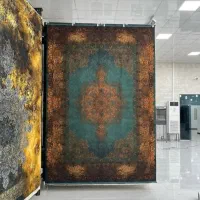 فرش شاه گل کاشان ۱۲۰۰شانه شاد