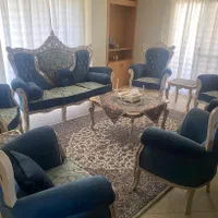 مبلمان سلطنتی ۹نفره به همراه میزناهار خوری|مبلمان خانگی و میز عسلی|اصفهان, خلیل آباد|دیوار