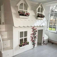 تخت خواب دو طبقه کلبه ای زیبا