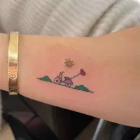 اجرای تتو رنگی