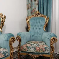 مبل سلطنتی ۱۲ نفره|مبلمان خانگی و میز عسلی|گلبهار, شهر جدید گلبهار|دیوار