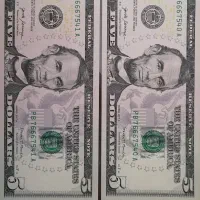 دلار آمریکا جفت 5 دلاری سوپر بانکی پشت سریال