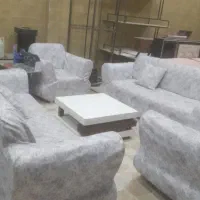 فروش فوری مبل ۸نفره همراه با جلو مبلی کاور دارصفر|مبلمان خانگی و میز عسلی|سردشت, |دیوار
