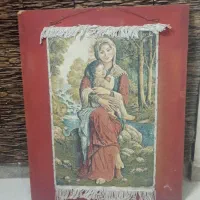 تابلو فرش اصلی مادر و دختر  دست بافت|تابلو فرش|قم, پردیسان|دیوار