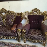 مبل استیل سلطنتی ۹نفره با کنسول|مبلمان خانگی و میز عسلی|بروجرد, |دیوار