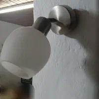 آویز شیشه ای با یک  عددیواری|لوستر و چراغ آویز|بندر انزلی, کلیور|دیوار