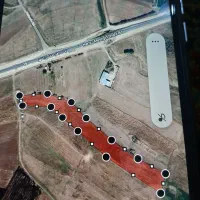 زمین کشاورزی لب جاده با قابلیت تغییر کاربری