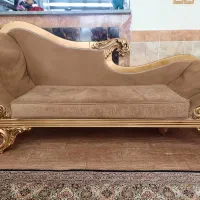 مبل ۸ نفره مدل کلاسیک رنگ شتری با جلو مبلی|مبلمان خانگی و میز عسلی|مرند, |دیوار