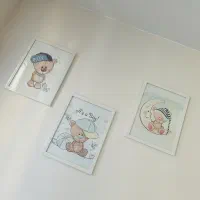 ست ۴تیکه آباژور و لوستر و ساعت کودک و تابلو|اسباب و اثاث بچه|تهران, صادقیه|دیوار