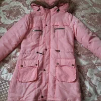 کاپشن دخترانه بلند کلاهدار داخل خز