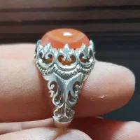 عقیق سه پوست یمن تراشدار کلکسیونی