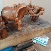 آموزش ساخت مجسمه های چوبی.منبت ریز ودرشت