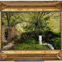 تابلو فرش دستبافت ابریشمی فاکتور دار