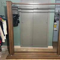 شلف و قفسه چوبی / آینه قدی چوبی / رگال چوبی|کتابخانه، شلف، قفسه‌های دیواری|تهران, سعادت‌آباد|دیوار