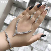 نیم سرویس زنجیری نقره جواهری کد مارکیز 1045|بدلیجات|تبریز, |دیوار