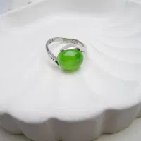 انگشتر زنانه نقره آبکاری رادیوم