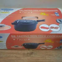 زودپز ماهیتابه رژیمی قابلمه (چند کاره چدنی تفلون )