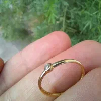 انگشتر نقره دخترانه 925 روکش طلا