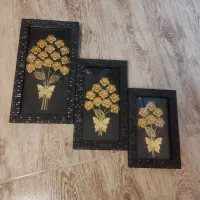 سه عدد تابلو گل