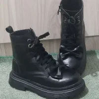 کفش بوت لژدار عروسکی پاپیونی سایز ۳۷ ۳۸