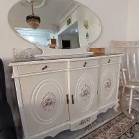 میز کنسول با اینه جادارو تمیز