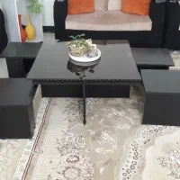 مبل نیمه راحتی ۷ نفره به همراه میز و عسلی|مبلمان خانگی و میز عسلی|بیرجند, |دیوار