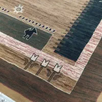 یک تخته فرش ۶ متری ماشینی با طرح گبه/سنتی مدرن