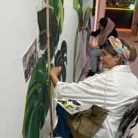 طراحی، اجرا،نقاشی دیواری حرفه ایی،میکروسمنت،پتینه|خدمات پیشه و مهارت|تهران, سعادتآباد|دیوار