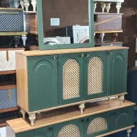 ست زیبای ترکیبی مدل تارا کنسول میزتلویزیون جاکفشی|بوفه، ویترین، کنسول|قم, قلعه کامکار|دیوار