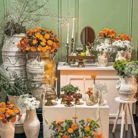 سفره ارایی گل‌ارایی‌ بادکنک‌ارایی‌ تولد افتتاحیه‌