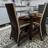 غذا خوری ۴ نفره شیشه ای