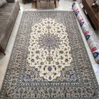 فرش دستی چله ابریشم کاشان بسیار خاص