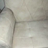 مبل ۷ نفره در حد نو با پایه استیل