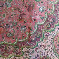 ترمه ابریشم یزد (حسینی)|پرده، رانر، رومیزی|تهران, قزل قلعه|دیوار