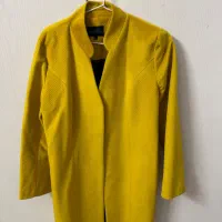 پالتو کتی مخمل بااستر سرمه ای کاملا سالم و نو