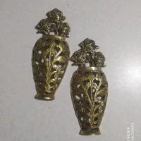 دیوار کوب و گلدان برنز