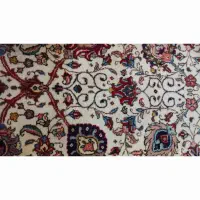 فرش دستبافت تبریز مدل افشان رنگ اصلی کرم ۹ متری