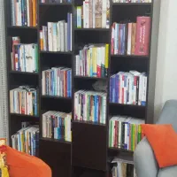 کتابخانه mdf اصل نه نئوپان بسیار محکم  ۱۸۰×۱۲۷×۳۵|کتابخانه، شلف، قفسه‌های دیواری|دزفول, |دیوار