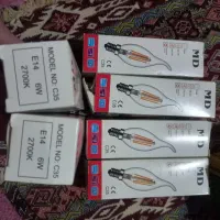 6عدد لامپ فیلامنتی اشکی6وات