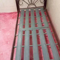 فروش تخت خواب به نفره فلزی و کمد