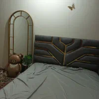 تخت دونفره پارچه ای همراه تشک