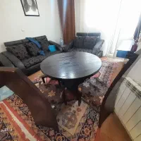 ناهارخوری ۴ نفره گرد و کمجا|میز و صندلی غذاخوری|فیروزکوه, |دیوار