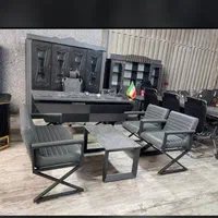 میز کار مدیریت ال صندلی گردان مبل نیمست چرم کانتر|دفتر کار|زنجان, |دیوار