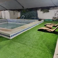 نصب چمن مصنوعی تور سایبان مه پاش توری سبز مه ساز