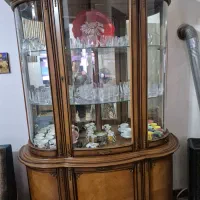 بوفه چوبی دو تکه